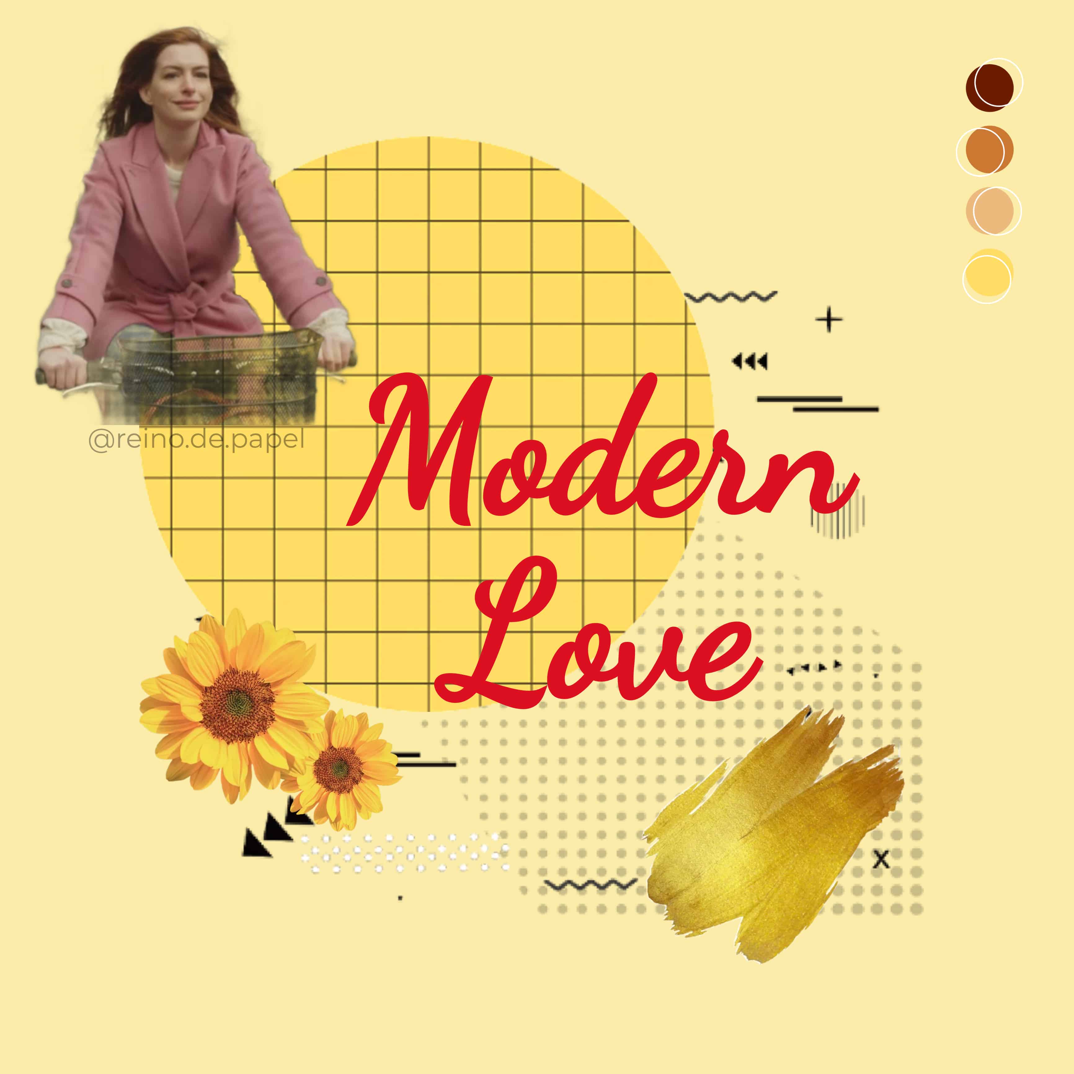 Colagem digital sobre a série Modern Love